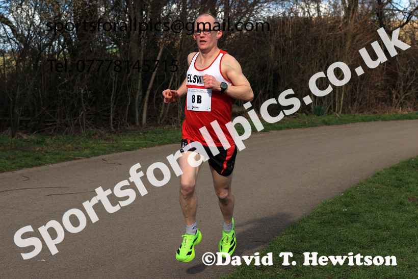 Senior Mens 2026 NECAA Royal Signals Road Relays, Hetton Lyons Country Park, Hetton le Hole. Photo: David T. Hewitson/Sports for All Pics
